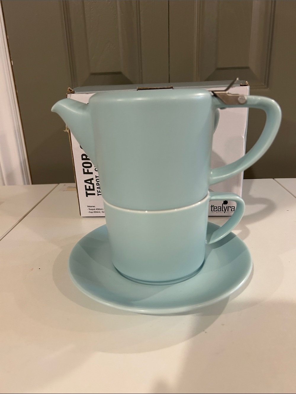 Tealyra Mint Green Ceramic Tea For One Set